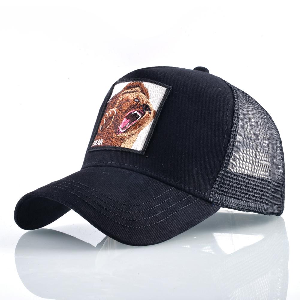 Sommer Snapback Mesh Baseball Cap Männer Mode Hip Hop Hut Frauen Outdoor Atmungsaktive Baumwolle Unisex Kappe 56-60cm schwarz von Joom DACH