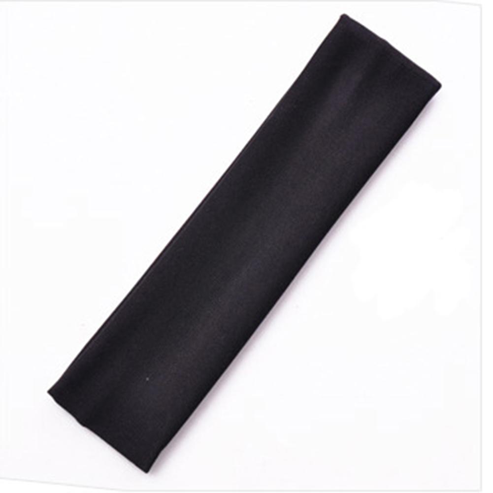 Sommer Sport Yoga Haarband Solide Laufen Absorbieren Schweiß Stirnband Für Frauen Männer Einstellbar Make-Up Haar Zubehör Headwrap schwarz von Joom DACH
