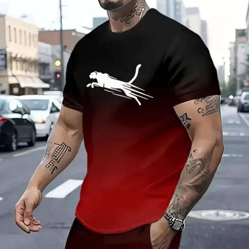 Sommer T-Shirts Für Männer 3d Print T-Shirt Street Fashion Kurzarm T-Shirts Lose Männer Übergroße Tops Tees Kleidung XL von Joom DACH