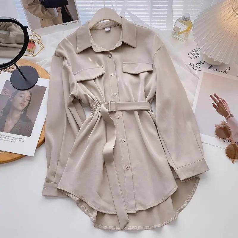 Sommer Top Weibliche Frauen Tunika Shirts frauen Hemd Blusen Tops Langarm Chic Frau Bluse XXXL apricot von Joom DACH