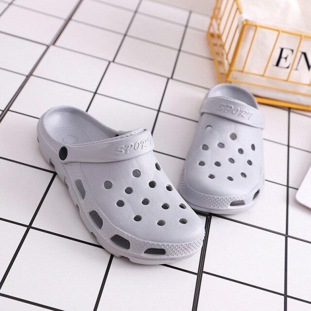 Sommer Unisex Mode Bequeme Strandsandalen Dicke Sohle Slipper Wasserdichte Anti-Rutsch-Sandalen Flip für Damen Herren 44 graue Sommer Unisex Mode Bequeme Strandsandalen Dicke Sohle Slipper Wasserdichte Anti-Rutsch-Sandalen Flip für Damen Herren 44 graue von Joom DACH