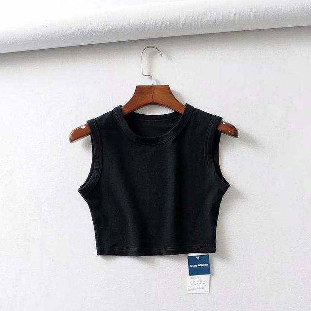 Sommer Vintage weiß Crop Tops Frauen Biker schwarz Punk sexy Tank Top koreanische Streetwear abgeschnitten ärmelloses Top feminino S schwarz Sommer Vintage weiß Crop Tops Frauen Biker schwarz Punk sexy Tank Top koreanische Streetwear abgeschnitten ärmelloses Top feminino S schwarz von Joom DACH