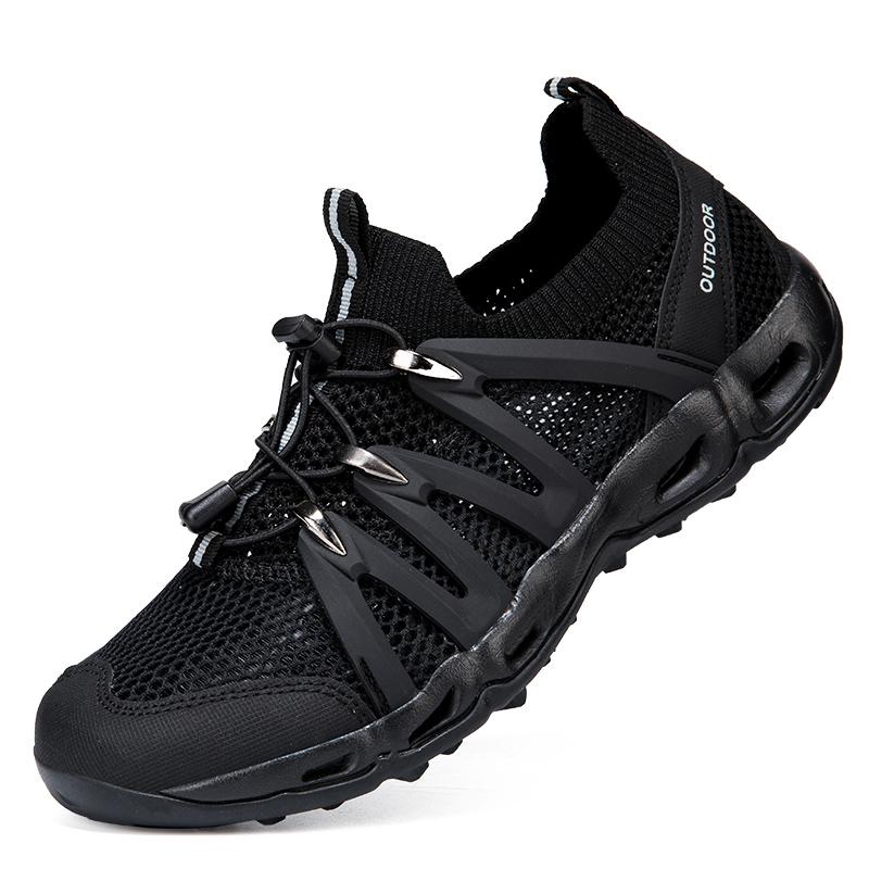 Sommer rutschfeste Wanderschuhe Herren Damen Atmungsaktive Watschuhe Reiseschuhe Leichte Klettersportschuhe Multifunktionale Sneakers 46 von Joom DACH