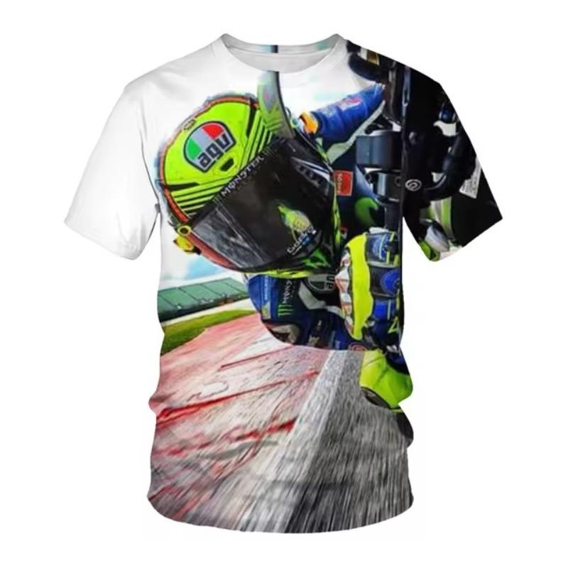 Sommer und Sommer heißer Verkauf Rundhals Motorrad Jugend 3D gedruckt Herren T-Shirt täglich lässig personalisierte trendige Top L von Joom DACH