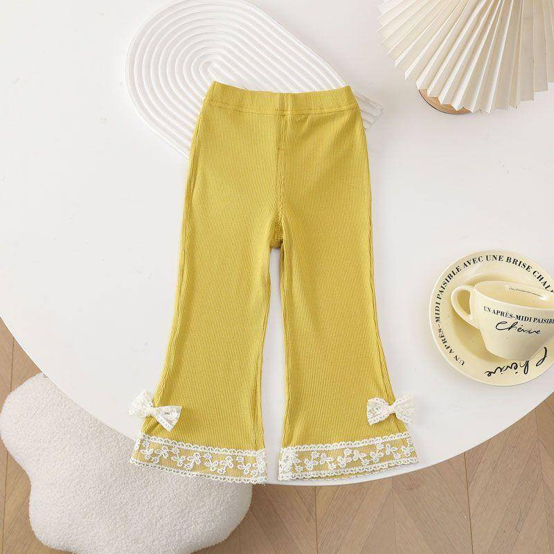 Sommerhose für Mädchen, Mikro-Schlaghose, Baby-Oberbekleidung, dünne Hose, Cropped-Hose, Sommer-Moskitoschutz für Kinder 130 von Joom DACH