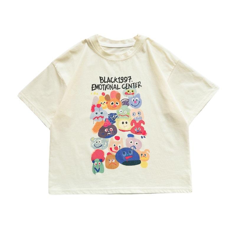 Sommerkleidung für Mädchen, Kurzarm-T-Shirts, Kinderkleidung, Baby-Mädchen T-Shirt Tops, Sommer-Unterhemden, Kinderkleidung 140cm von Joom DACH