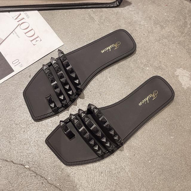 Sommerliche Ballerinas Damen Hausschuhe Mode Strandsandalen Damen Lässige Slingback-Schuhe Neuer Trend Flip-Flops Damen Pantoletten Mujer 36 von Joom DACH