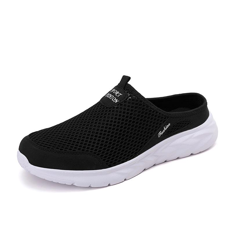 Sommerliche Mesh-Slipper Übergröße Mode Herren Slipper Casual Sneaker Hohl Atmungsaktiv Trendy Herrenschuhe 46 von Joom DACH