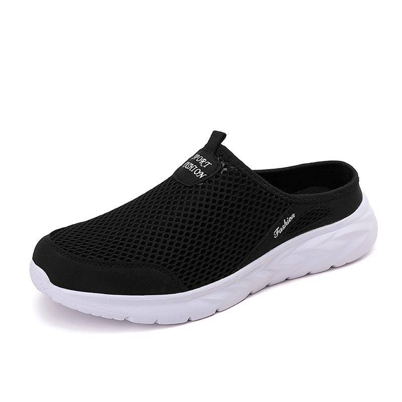 Sommerliche Mesh-Slipper Übergröße Mode Herren Slipper Casual Sneaker Hohl Atmungsaktiv Trendy Herrenschuhe 46 von Joom DACH