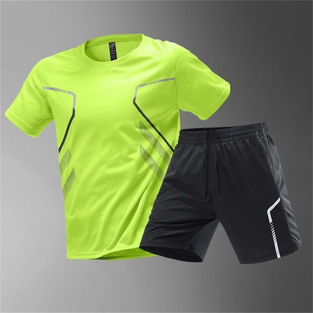 Sommermode Herren Atmungsaktiver Tennis-Sportanzug Lässige Outdoor-Sportbekleidung Damen Badminton-T-Shirt Lockeres Laufbekleidungsset 3XL von Joom DACH