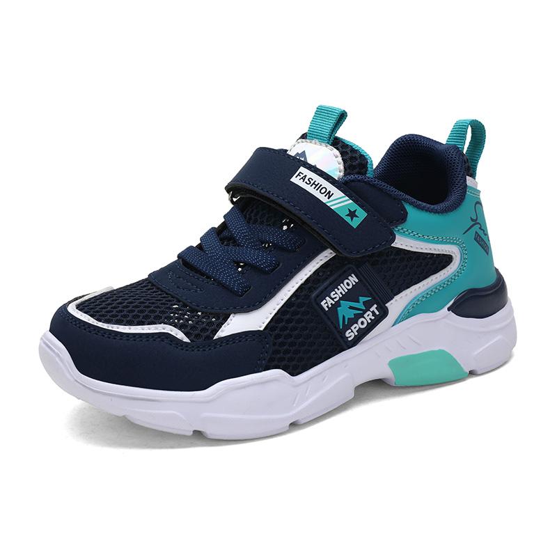 SommerschlussverkaufEinzelnetz Atmungsaktive Jungen Sportschuhe Kinder Sneaker Outdoor Freizeit Trainer Laufen Kinder Sneaker 28 blau von Joom DACH