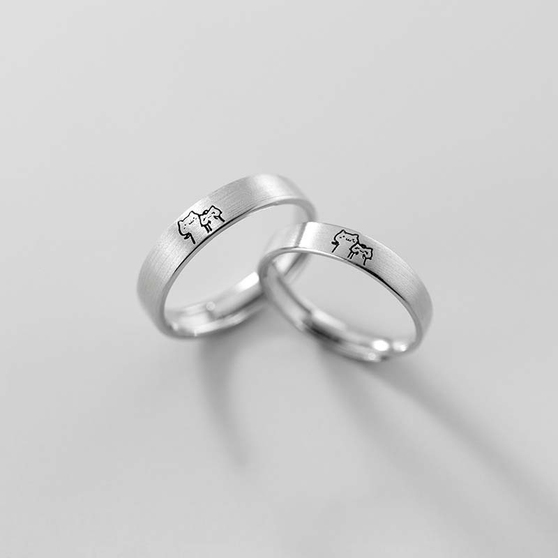 Sonne-Mond-Paarringe, offener, verstellbarer Ring, Ringe für einander, Partnerringe, Hochzeitsschmuck, Geschenk für Freunde, passend für die meisten Frauen und Männer von Joom DACH