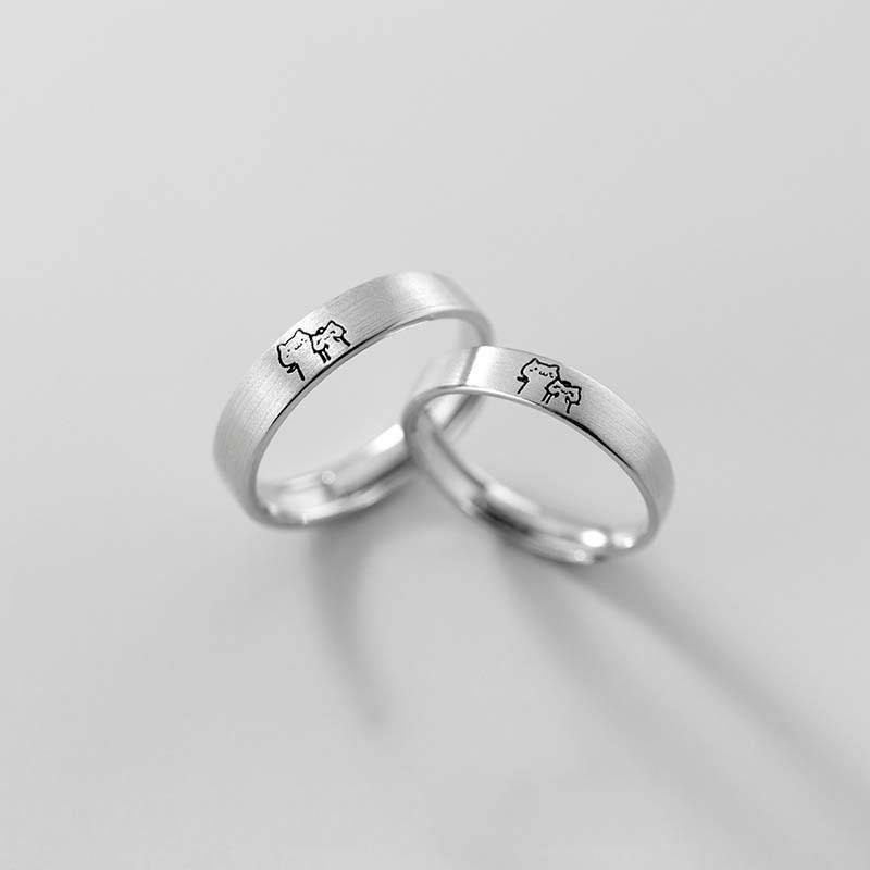 Sonne-Mond-Paarringe, offener, verstellbarer Ring, Ringe für einander, Partnerringe, Hochzeitsschmuck, Geschenk für Freunde, passend für die meisten Frauen und Männer von Joom DACH