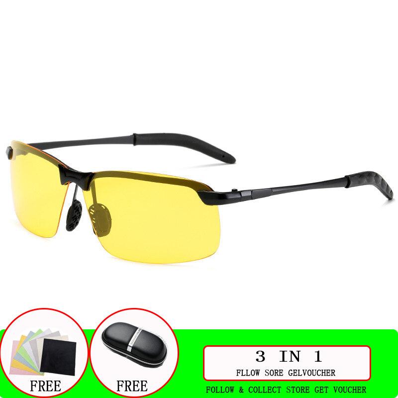 Sonnenbrillen für Herren, Tag- und Nachtsicht, Autofahren, Angeln, UV-Schutz, trendige Sonnenbrillen für Herren, authentisches Sonnenschutzglas, nicht polarisiert, modisches Accessoire von Joom DACH