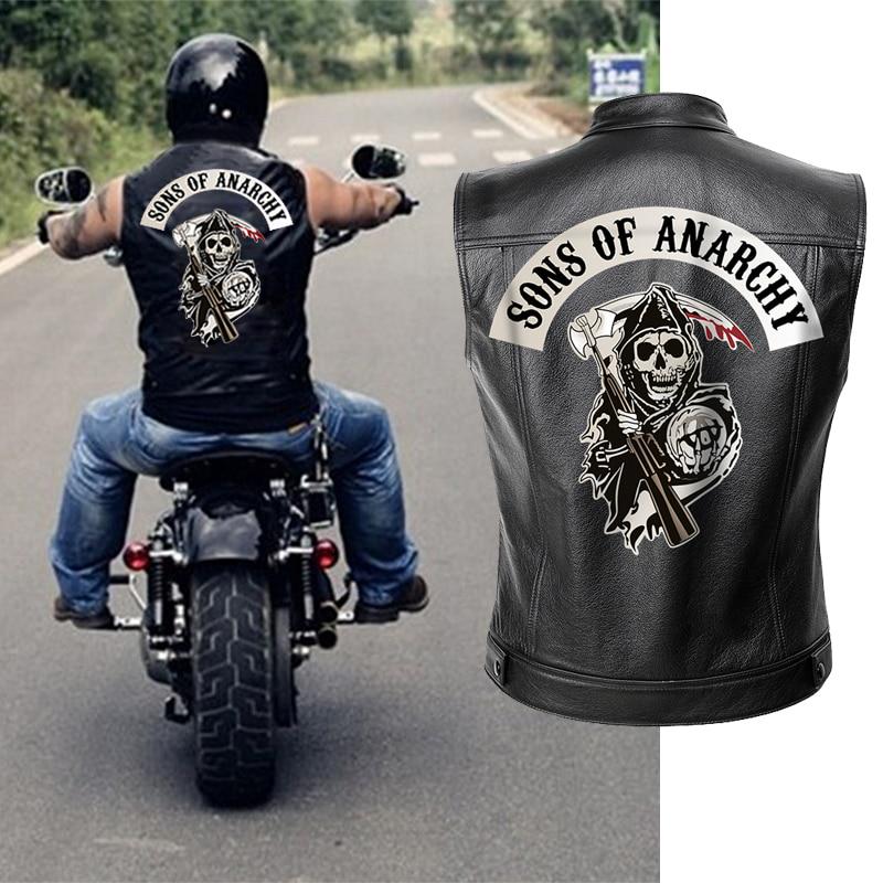 Sons of Anarchy Lederjacke Weste Herren Motorrad Frühlingsjacken SOA Punk Black Motorrad Gilet XL schwarz Sons of Anarchy Lederjacke Weste Herren Motorrad Frühlingsjacken SOA Punk Black Motorrad Gilet XL schwarz von Joom DACH