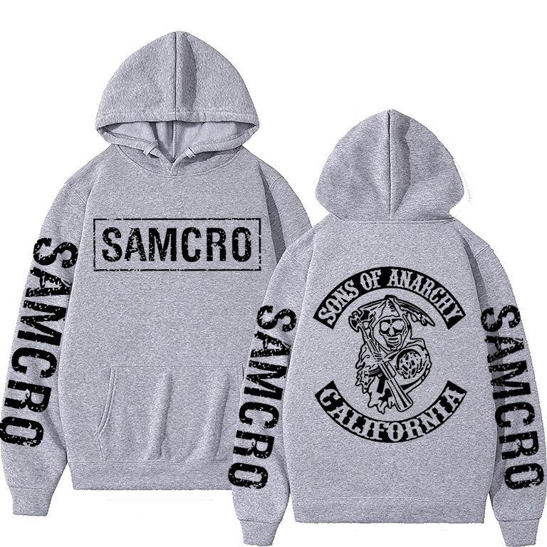 Sons of Anarchy SAMCRO Doppelseitiger Logo-Druck Damen Unisex Hoodie XL grau Sons of Anarchy SAMCRO Doppelseitiger Logo-Druck Damen Unisex Hoodie XL grau von Joom DACH