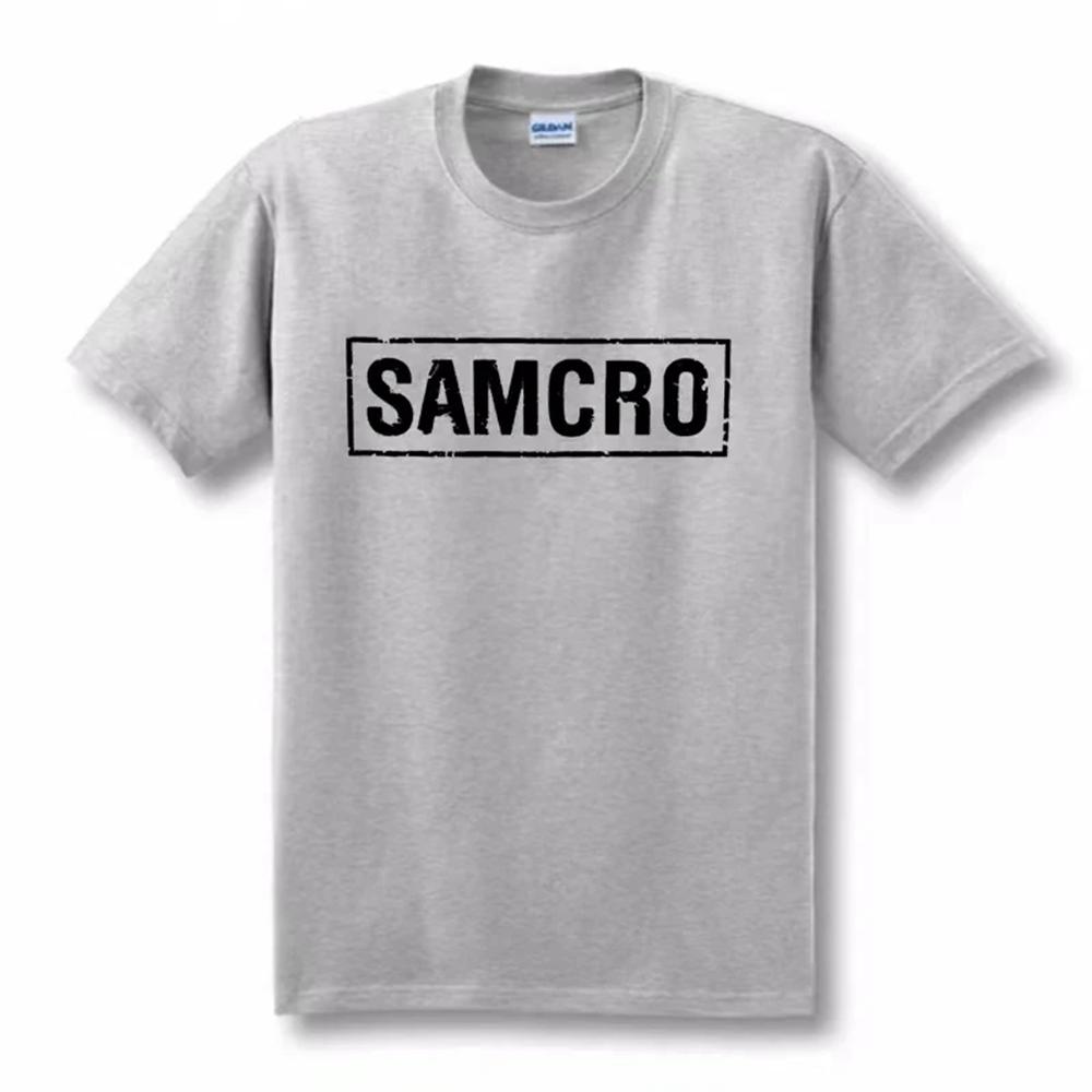 Sons of Anarchy SAMCRO Print T-Shirt Männer Frauen Trend Hip Hop Rock Übergroßes Kurzarm-T-Shirt Baumwolle T-Shirts Kleidung Tops 65051 XXL von Joom DACH