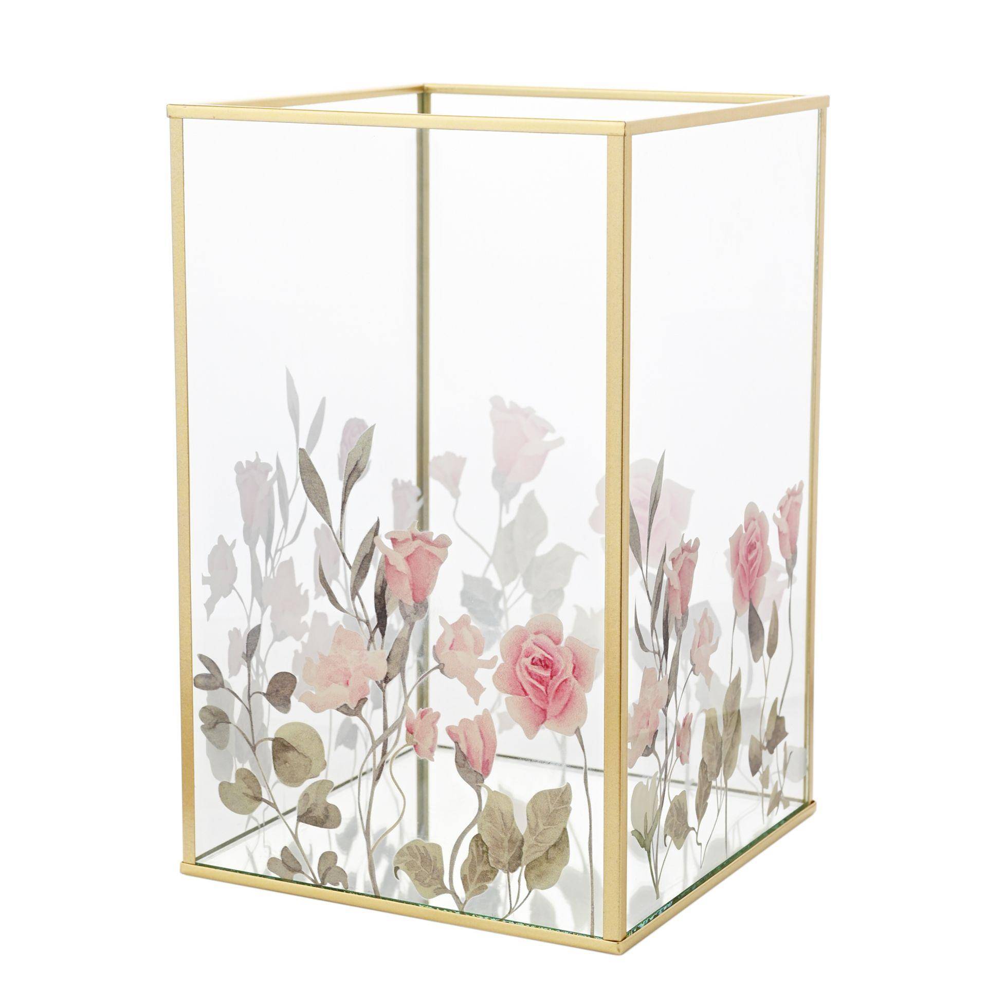 Sophia Classic Floral Glas Teelichthalter - Groß One Size Sophia Classic Floral Glas Teelichthalter - Groß One Size von Joom DACH