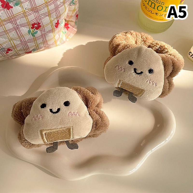 Spa-Stirnband-Armband zum Waschen des Gesichts, Fleece, Hautpflege, Toast, Haarband, Handgelenksmanschetten für Frauen und Mädchen, Make-up A5 von Joom DACH