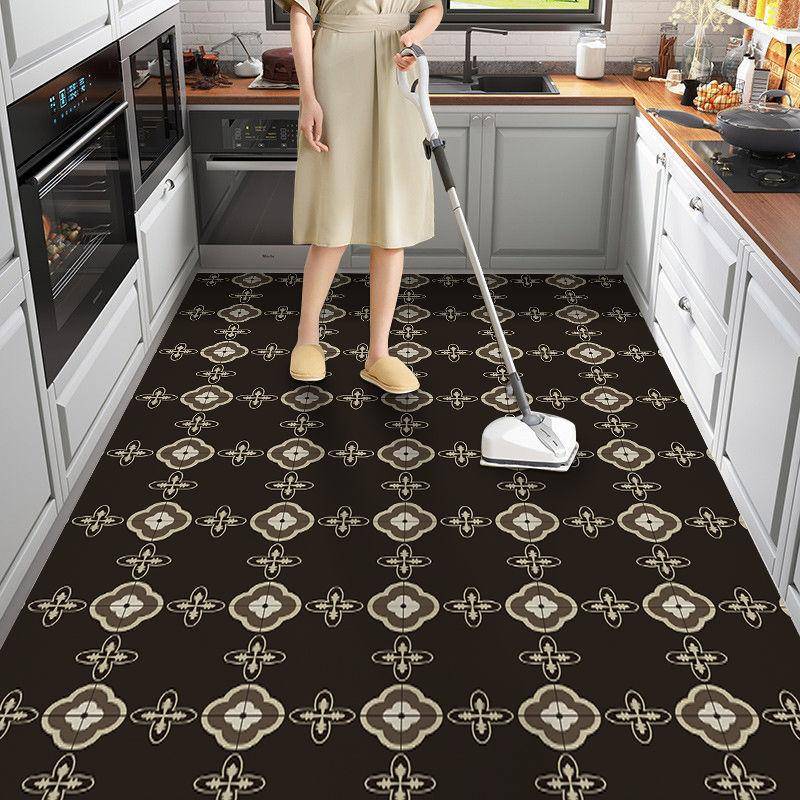 Spezielle Bodenmatte für die Küche Ölbeständiger Teppich Wasserfester Teppich Rutschfester Teppich Wisch- und waschfrei Einfache Teppich-Fußmatte 40x 60cm von Joom DACH