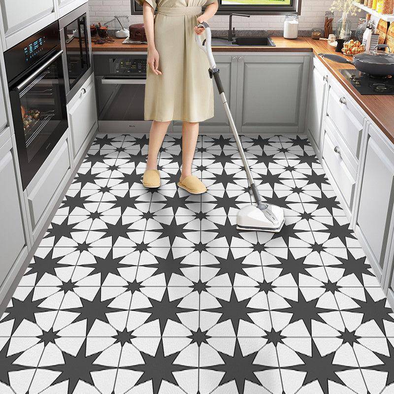Spezielle Bodenmatte für die Küche Ölbeständiger Teppich Wasserfester Teppich Rutschfester Teppich Wisch- und waschfrei Einfache Teppich-Fußmatte 60x200cm von Joom DACH