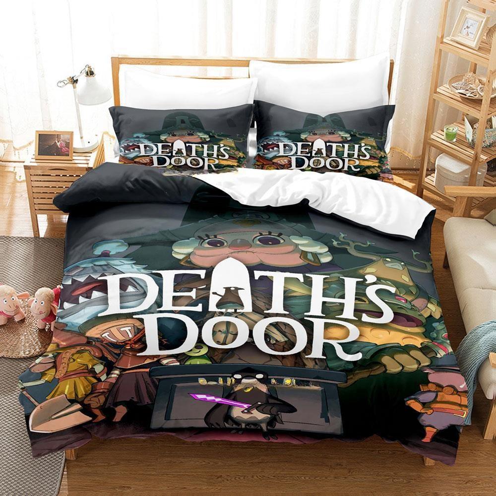 Spiel Death's Door Bettwäscheset Einzelbett Twin Full Queen King Size Bettset Teenager Schlafzimmer Spannbettlaken 3D-Druck Anime Bettwäscheset EU Twin 135x200cm von Joom DACH