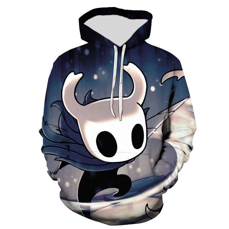 Spiel Hollow Knight 3D-Druck Männer/Frauen Kinder Herbst und Winter Lässiger Langarm-Kapuzenpullover Übergroße Sweatshirts Unisex-Kleidung L von Joom DACH