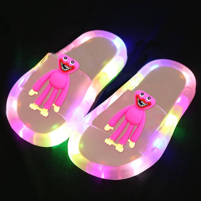 Spiel-Spielzeit-Hausschuhe Huggy Wuggy LED-Kinderhausschuhe Cartoon-Leuchtschuhe für Mädchen Jungen Geburtstagsgeschenke Kinderschuhe 24-25 rosa von Joom DACH