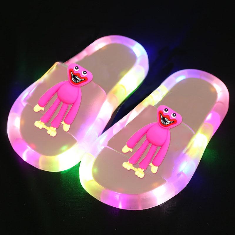 Spiel-Spielzeit-Hausschuhe Huggy Wuggy LED-Kinderhausschuhe Cartoon-Leuchtschuhe für Mädchen Jungen Geburtstagsgeschenke Kinderschuhe 26-27 rosa von Joom DACH