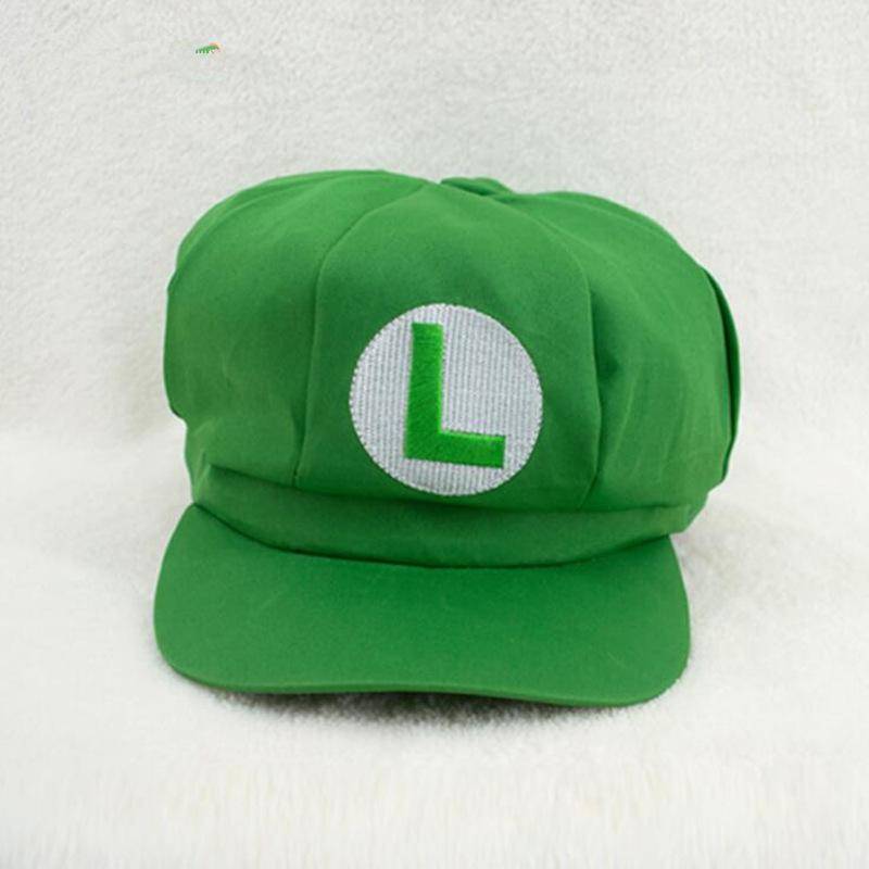 Spiel Super Mari Luigi Bros Cosplay Hut Kappe Yoshi Wario Waluig Hüte Karneval Halloween Party Jungen Mädchen Kostüme Prop grün von Joom DACH