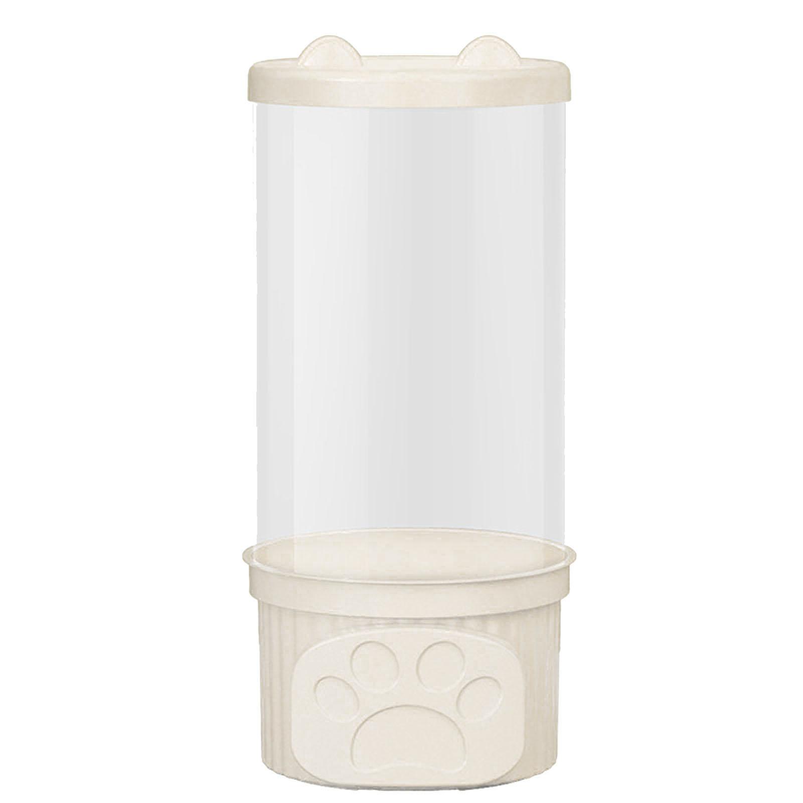 Spielzeugaufbewahrungsbehälter PET Transparenter Zylinder Plüschtier Ausstellungs-Eimer mit PP-Deckel für Zuhause weiß von Joom DACH