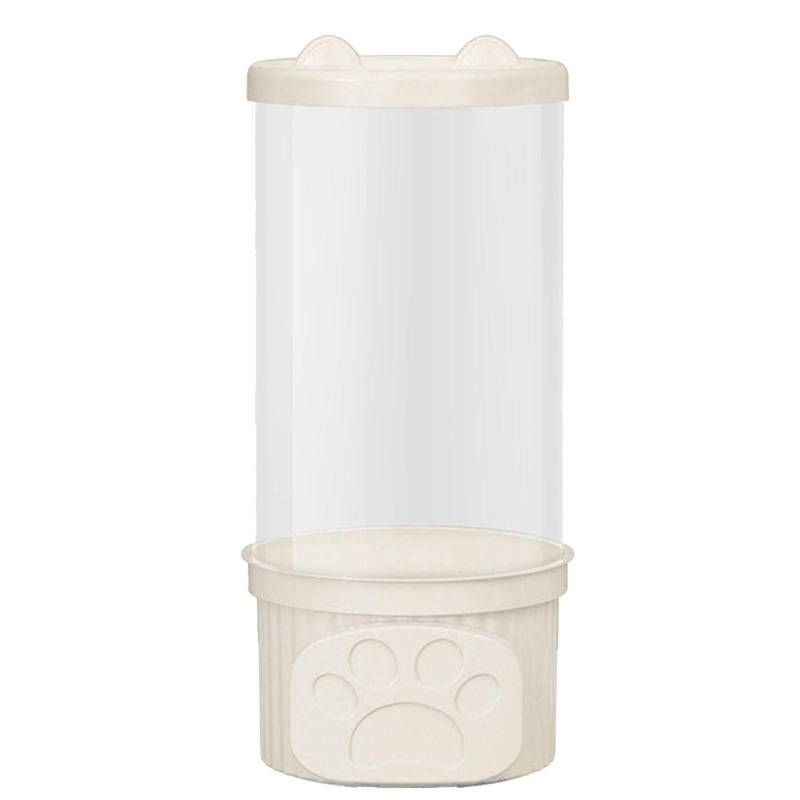 Spielzeugaufbewahrungsbehälter PET Transparenter Zylinder Plüschtier Ausstellungs-Eimer mit PP-Deckel für Zuhause weiß von Joom DACH