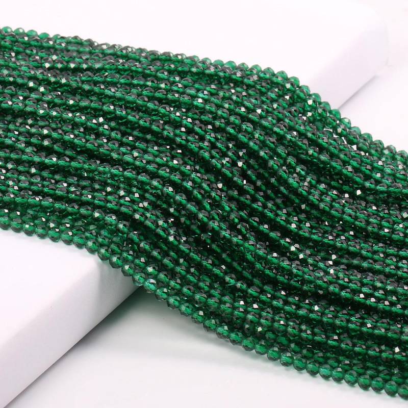 Spinell-Abschnitt, lose Perlen, Anhänger, Edelstein, für Halskette, Fußkettchen, Armband, Nähen, Basteln, Schmuckherstellung 3mm von Joom DACH