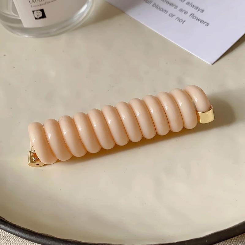 Spiral-Haargummi, lange Spulen, einfarbig, Haarseile, wasserdichte Zöpfe, Haarringe, dehnbarer Pferdeschwanzhalter, Haarschmuck für Frauen und Mädchen rosa von Joom DACH