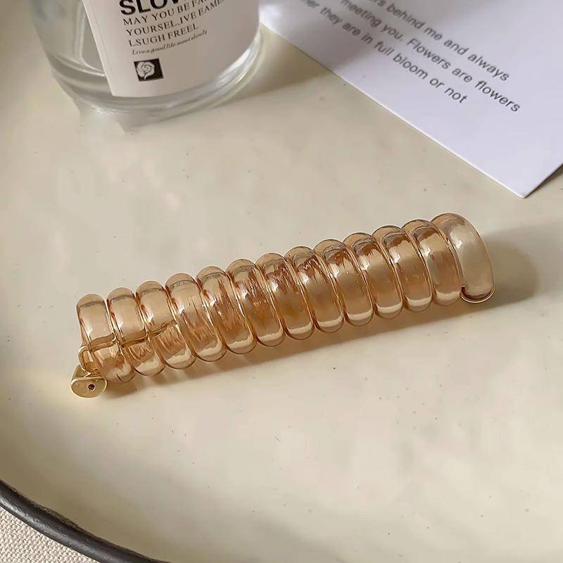 Spiral-Haargummi, lange Spulen, einfarbig, Haarseile, wasserdichte Zöpfe, Haarringe, dehnbarer Pferdeschwanzhalter, Haarschmuck für Frauen und Mädchen hellrosa von Joom DACH