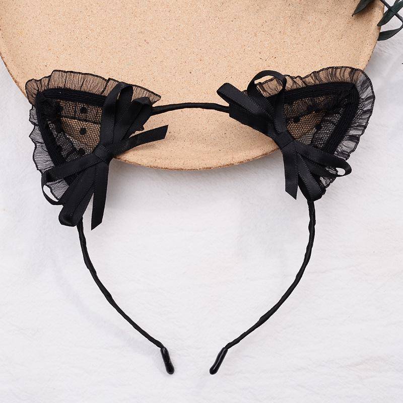 Spitze Katzenohren & Hasenohren Damen Stirnband - Niedliches Gesichtwasch-Haaraccessoire von Joom DACH