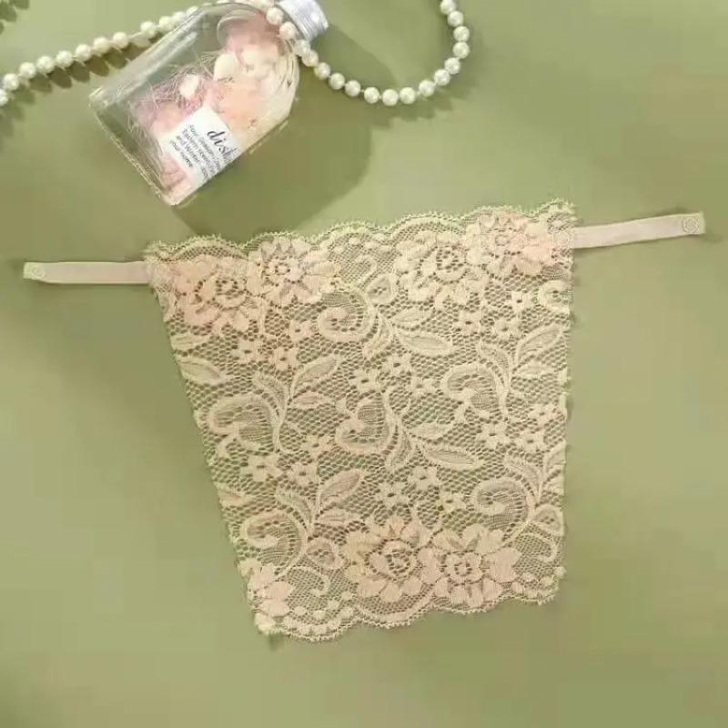 Spitze Unsichtbarer BH Privatsphäre Dekolleté Abdeckung Unterwäsche Anti Peep Büstenhalter Nahtlose Wrap Brust Trägerlose Dessous Tube Tops one Size von Joom DACH