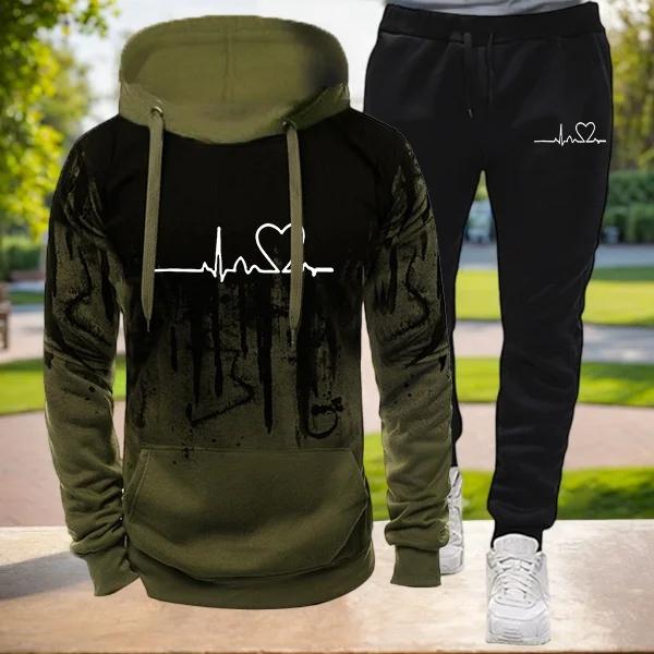 Splash Ink Sweatshirt Unisex Anzug Mann Kleidung für Männer Sportanzüge Herren Hosen Sets Männer Set Neu in Hoodies und Blusen Kleidung XL von Joom DACH