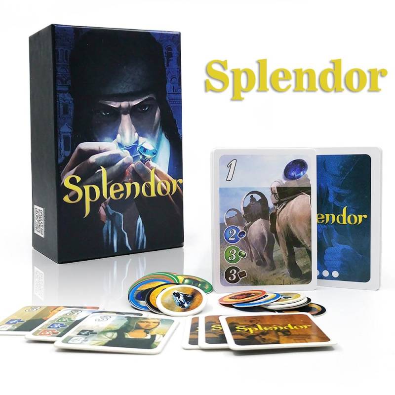 Splendor Brettspiel, Investment- und Finanzierungskartenspiele für Kinder, Erwachsene, Zuhause, Familie, Party, Spaß, spanische und englische Regeln von Joom DACH