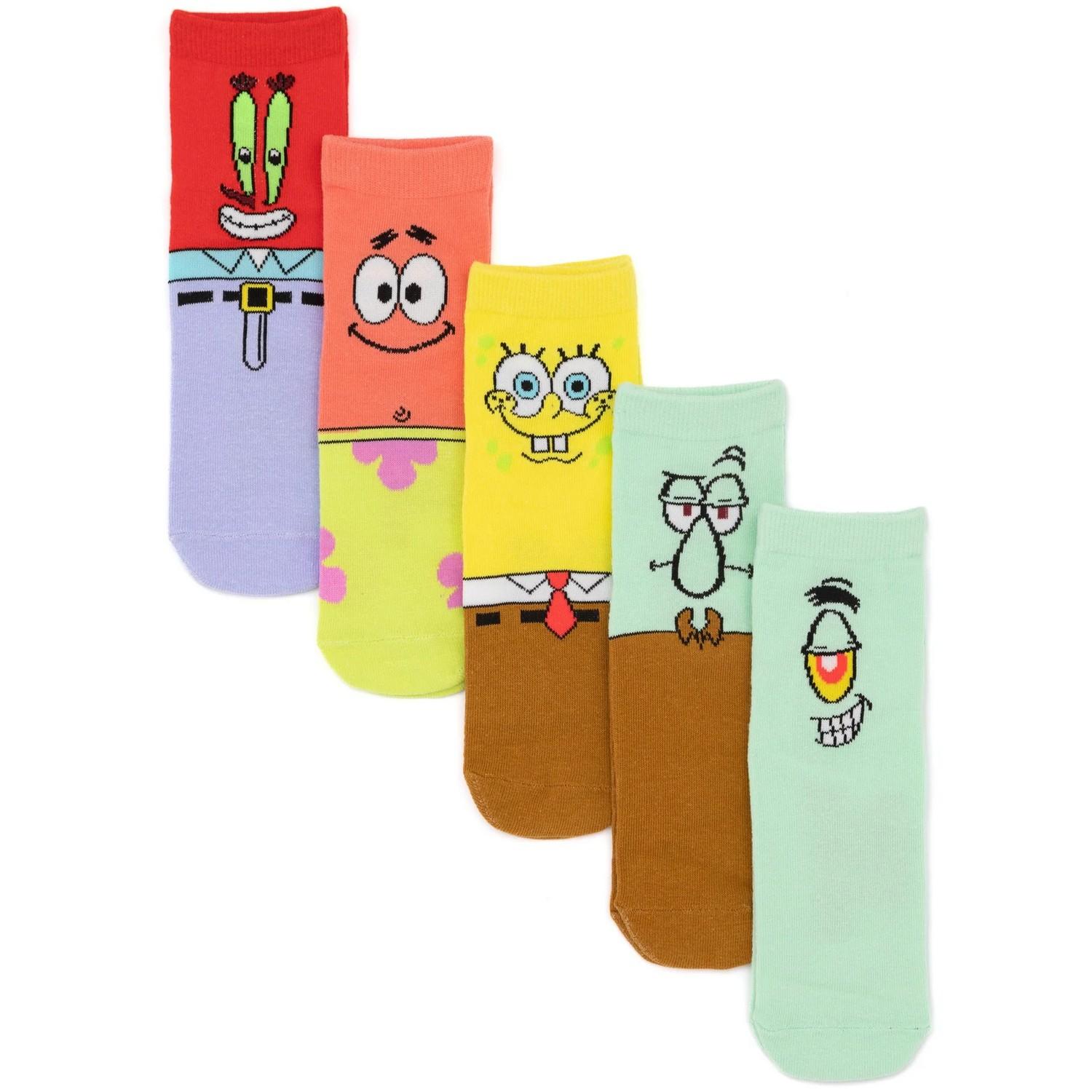 SpongeBob Schwammkopf Kinder/Kindersocken (Packung mit 5) 12.5 UK schwarz von Joom DACH