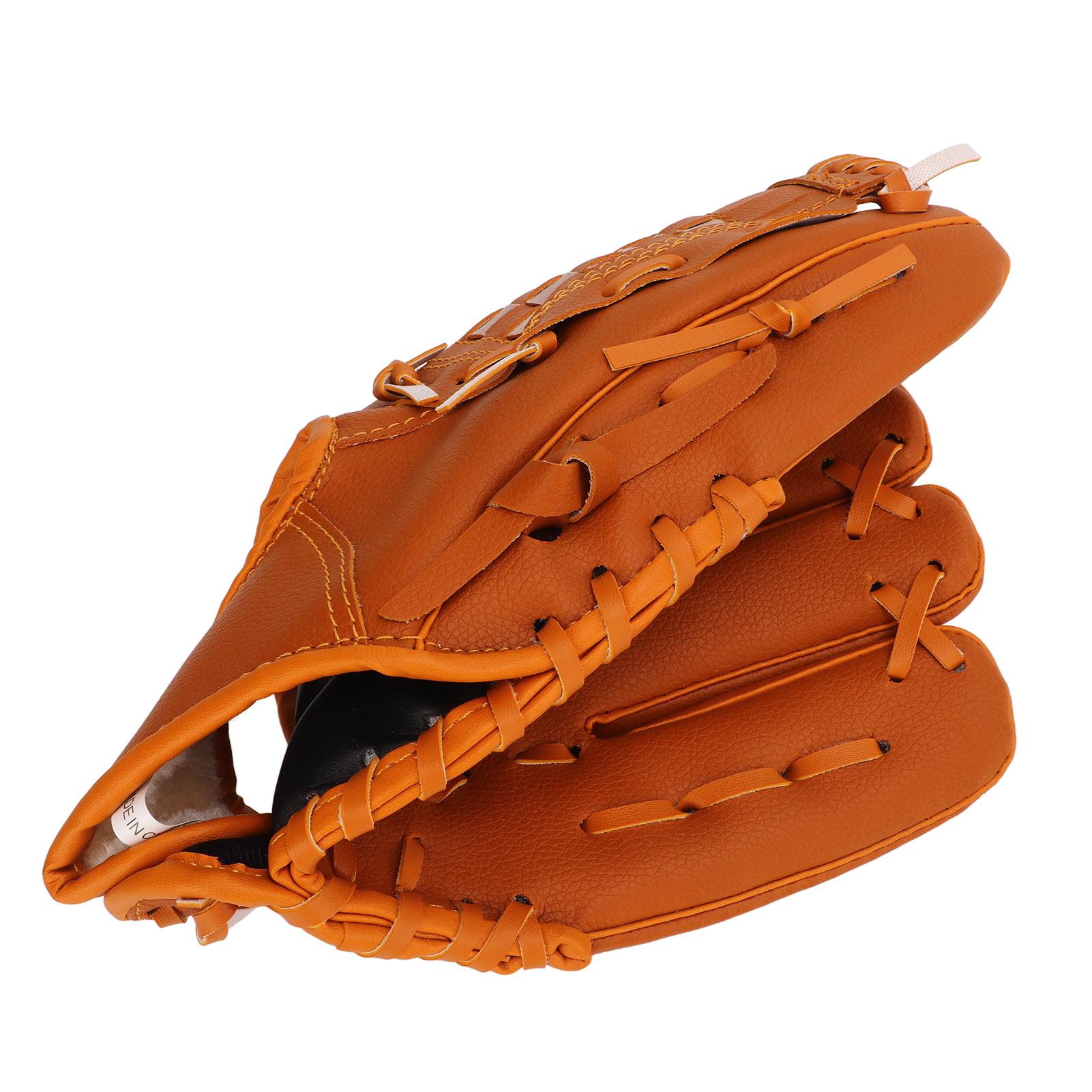 Sport Baseballhandschuhe PVC Braun Baseball Pitcher Handschuh für Kinder Erwachsene Training Outdoor 12,5 Zoll von Joom DACH