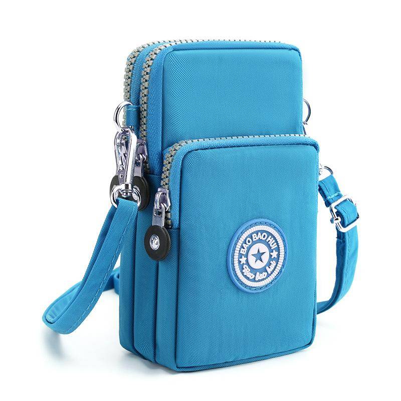 Sport Brieftasche Telefon Tasche Für Mobile Schulter Tasche Tasche Fall Gürtel Handtasche Geldbörse Münze Brieftasche Retro Schlüssel Halter Kleine Geld tasche himmelblaue von Joom DACH