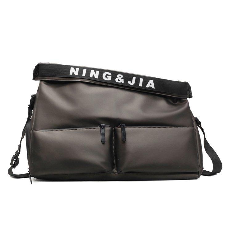 Sport- und Fitnesstaschen für Männer und Frauen Trendige Mode Handgehaltene Reisetaschen für Mehrfachtaschen Kurzstrecken-Duffeltaschen Umhängetaschen für den Boardingbereich one size fits all graue von Joom DACH