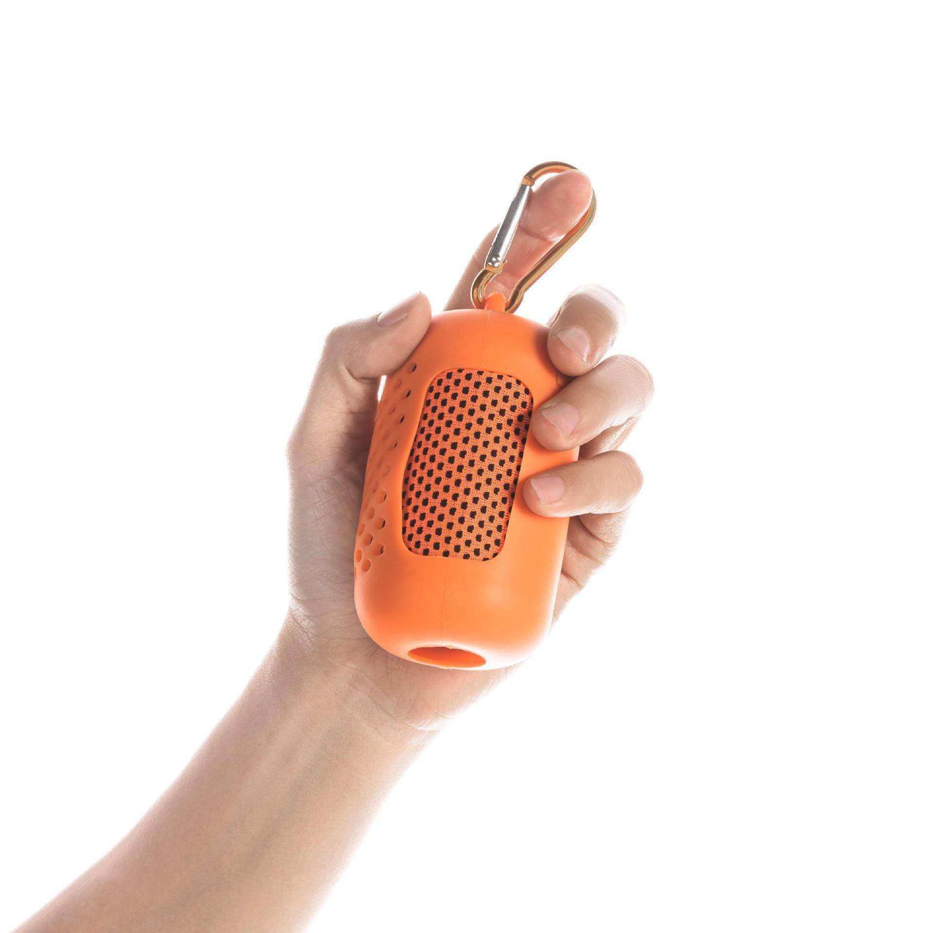 Sporthandtücher, Schweißtuch, Mikrofaser-Handtuch, weich, atmungsaktiv, kühles Handtuch für Fitnessstudio, Yoga, Camping, Laufen, Fitness orange von Joom DACH