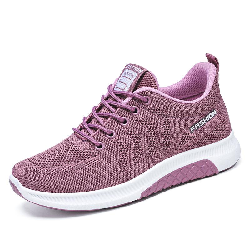 Sportschuhe Damen Frühling und Herbst Neue Stil Damenschuhe Weiche Unterseite Atmungsaktive Freizeitschuhe Damen 41 von Joom DACH