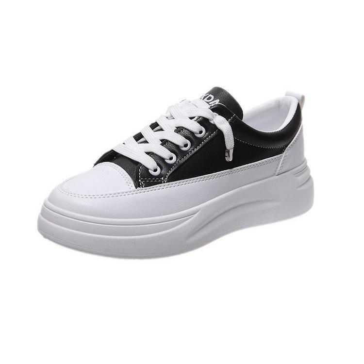 Sportschuhe Damen Gummi PU Muffinsohle Herbst Neue Lässige Schnürschuhe Damen Großhandel 40 von Joom DACH