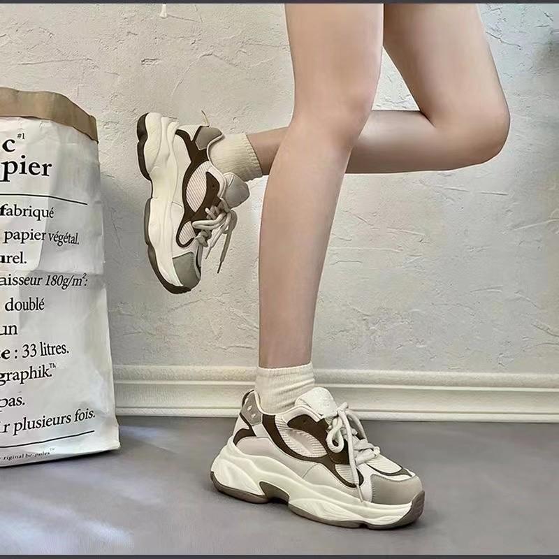 Sportschuhe Damen Neue Papa-Schuhe Frühling und Herbst Mädchen Koreanische Version des Harajuku-Stils All-Match-Mode-Trend Laufschuhe 40 von Joom DACH