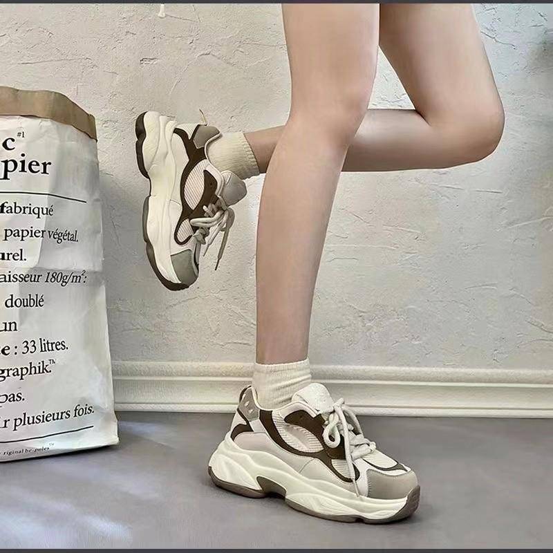 Sportschuhe Damen Neue Papa-Schuhe Frühling und Herbst Mädchen Koreanische Version des Harajuku-Stils All-Match-Mode-Trend Laufschuhe 40 von Joom DACH