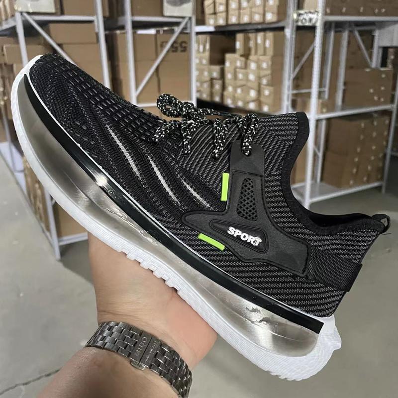 Sportschuhe Frühling Neue Laufschuhe Fliegen Gewebtes Atmungsaktives Mesh Weiche Unterseite Herrenschuhe Herren Casual All-Match Alte Schuhe Trendy Schuhe 44 von Joom DACH