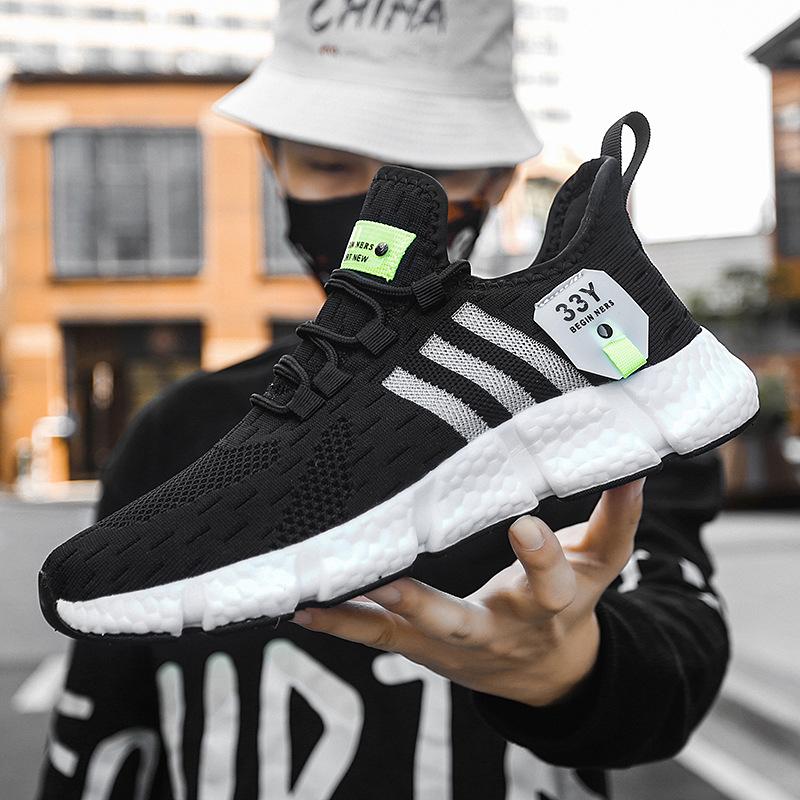 Sportschuhe für Herren, lässige Sneakers, Sommerschuhe, Laufschuhe für Herren, atmungsaktiv, bequem, modisch, Wanderschuhe 44 schwarz von Joom DACH